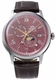 Orient Bambino RA-AK0807R Men's Automatic Sun Moon Leather Watch RA-AK0807R30B
