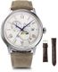 Orient Bambino RA-AK0808S Men's Automatic Sun Moon Leather Watch RA-AK0808S30B
