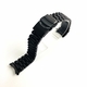 Tissot Compatible Black PVD Metal Steel President Style Replacement Curved End Watch Band #7022