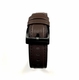 Brown 22mm Leather Watch Strap Quick Release Band With Black Steel Buckle #1517