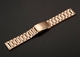 Bulova Compatible Rose Gold Steel Metal Bracelet Replacement Watch Band Strap Push Button Clasp #5018