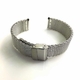 Swiss Army Compatible Thick 2.5mm Silver Steel Metal Replacement Mesh Watch Band #5131