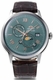 Orient Bambino RA-AK0805E Men's Automatic Sun Moon Leather Watch RA-AK0805E30B