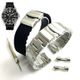 Pack of 2 Steel Bracelet & Silicone Replacement Watch Band Bulova 98B209 C977775