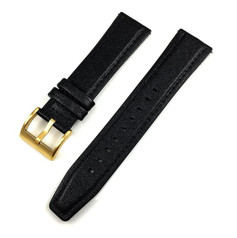 Pack of 2 Steel and Leather Gold Replacement Watch Band Invicta Pro