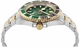 Philipp Plein GMT-I Challenger Baguettes Green Dial Automatic Steel Band Watch PWPZA0224