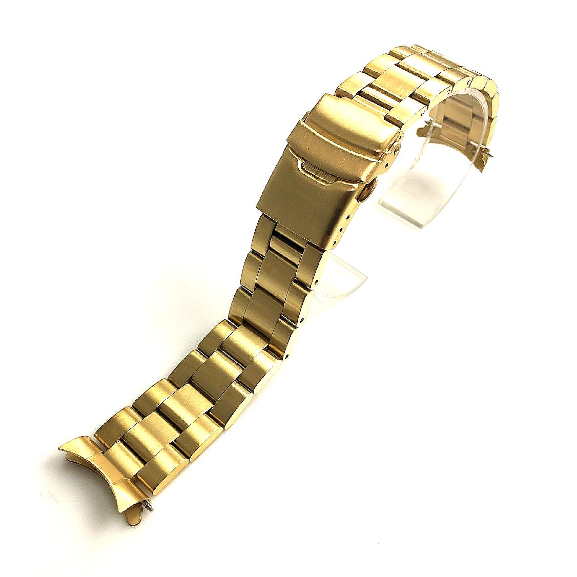 Pulsar Compatible Gold Tone Metal Stainless Steel Oyster Style