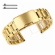 Pulsar Compatible Gold Tone Steel Metal Bracelet Replacement Watch Band Strap Push Button Clasp #5017