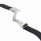 Bulova Compatible Black Rubber Silicone Replacement Watch Band Strap Double Locking Steel Buckle #4011