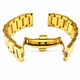 Victorinox Swiss Army Compatible Gold Tone Polished Steel Metal Bracelet Replacement Watch Band Butterfly Clasp Strap #5012