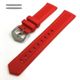 Red Silicone 24mm Replacement Watch Band Strap #4415
