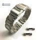Relic Compatible Metal Steel Brushed Curved End Watch Band with #7011