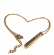 Rose Gold Tone Personalized Laser Engraved Name Plate Vertical Bar Necklace Pendant #1004