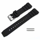 Samsung Galaxy Black Rubber Silicone Diver's Style Replacement Watch Band Strap SS Buckle #4031