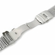 Seiko Compatible Stainless Steel Metal Shark Mesh Bracelet Watch Band Strap Double Locking Clasp #5030