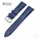 Samsung Gear S3 Frontier & Classic Dark Blue Croco Genuine Leather Replacement Watch Band Strap Steel Buckle #1043