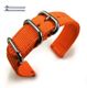 Samsung Gear S3 Frontier & Classic Orange Nylon Watch Band Strap Belt Army Military Ballistic Silver Buckle #6037