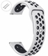 Michael Kors Compatible White & Black Silicone Replacement Watch Band Strap Quick Release Pins #4081