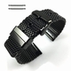 Fossil Compatible Black stainless Steel Thick Mesh Replacement Watch Band Strap #5102