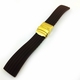 Brown Silicone Replacement 18mm Watch Band Strap Gold Double Lock Buckle #4017G