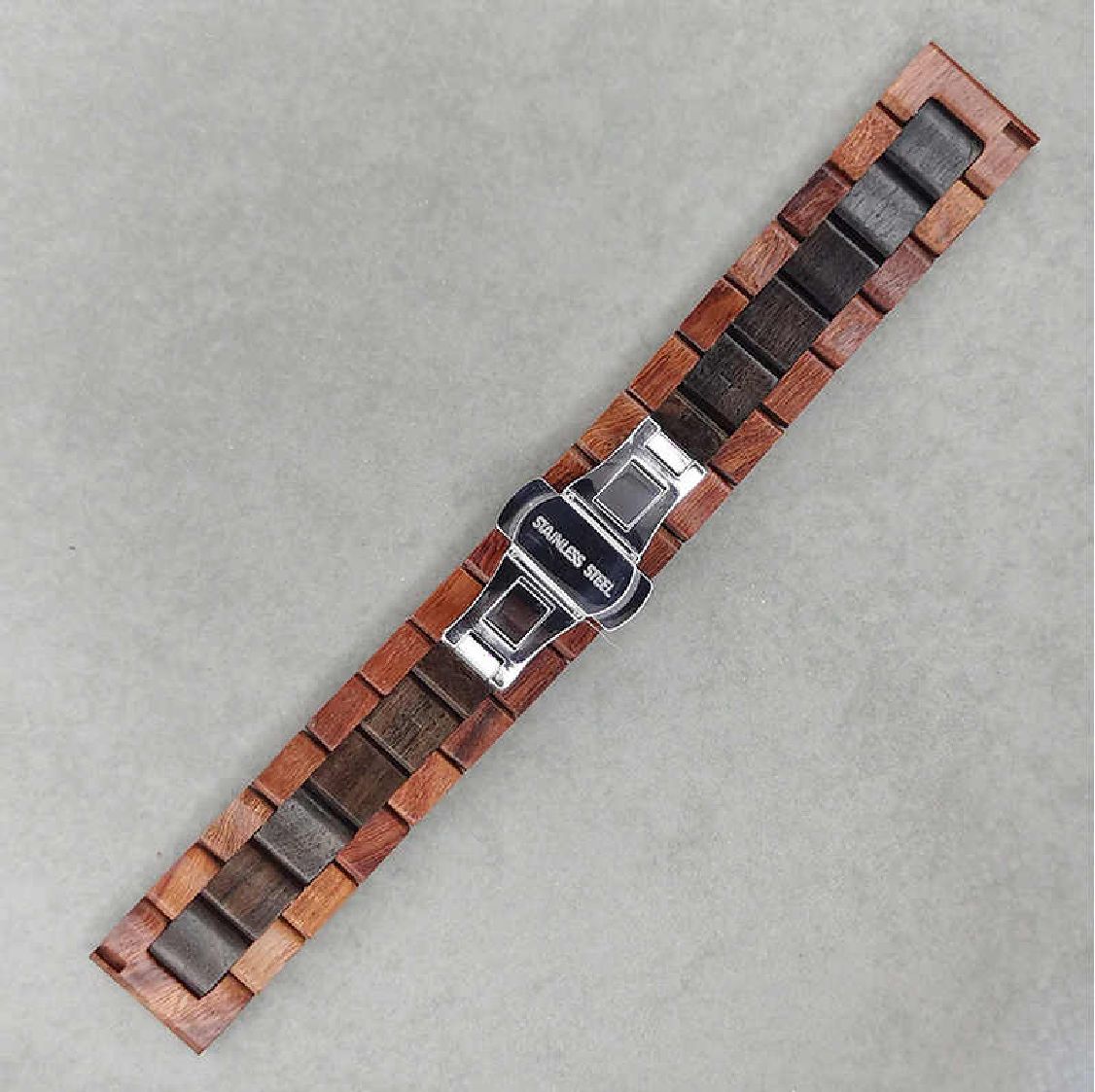 Casio Compatible Brown Wooden Replacement Watch Clasp Quick Release