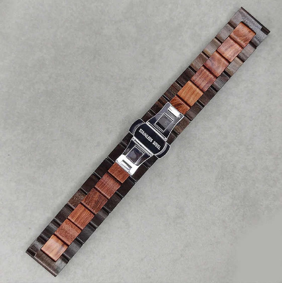 Casio Compatible Brown Wooden Replacement Watch Clasp Quick Release