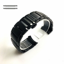 Seiko Compatible High Quality Black PVD 22mm Metal Solid Curved End Watch Band #5122