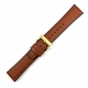 Timex Compatible Light Brown Leather Watch Strap Quick Release Band Gold Buckle #1523