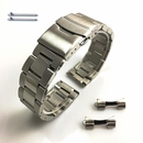Seiko Compatible Metal Steel Brushed Curved End Watch Band with #7011