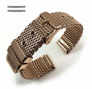 Seiko Compatible Rose Gold stainless Steel Thick Mesh Replacement Watch Band Strap #5104