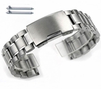 Seiko Compatible Stainless Steel Metal Bracelet Replacement Watch Band Strap Push Button Clasp #5015