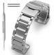 Silvertone Stainless Steel Watch Band #5003-21