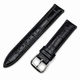 Armitron Compatible Black Elegant Croco Genuine Leather Replacement Watch Band Strap Steel Buckle #1041
