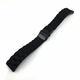 Movado Compatible Black Silicone Replacement Watch Band Strap Double Locking Clasp #4099
