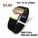 Casio Compatible Metal Jubilee Style Rose Gold Curved End Watch Band #7004