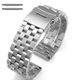 Skagen Compatible Stainless Steel Metal Watch Band Strap Bracelet Double Locking Buckle #5051