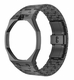 Stainless Steel Black Tone Metal Case And Strap For AP x Swatch Royal Pop - 12 O'clock Crown