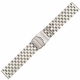 Stainless Steel Metal 22mm Watch Band Bracelet Double Locking Buckle #5051