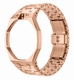 Stainless Steel Rose Gold Tone Metal Case And Strap For AP x Swatch Royal Pop - 12 O'clock Crown