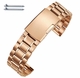 Pack of 2 Steel & Leather Rose Gold Replacement Watch Band Bulova 97A109 C477794