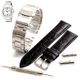 Steel and Leather Replacement Watch Band Fits Citizen AW1430-86A J810-R005961