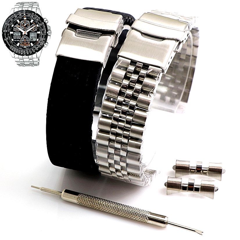 Steel Silicone Replacement Watch Band Citizen Skyhawk AT JY000053E