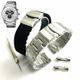 Steel Bracelet & Silicone Replacement Watch Band Strap fits Citizen AT2390-82A