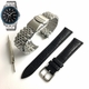 Steel & Leather Replacement Watch Band Fits Casio MTP-1328 MTP1328D-1AV 2AV 7AV