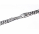 Steel and Leather Replacement Watch Band Fits Casio MTP-M300 MTP-M300L-1AV