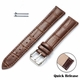Steel & Leather Replacement Watch Band fits Citizen Eco-Drive BM6838-09X