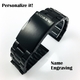 Nautica Compatible Steel Metal Bracelet Replacement Watch Band Strap PVD Black Push Button Clasp #5016