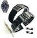 Steel & Silicone Black Replacement Watch Band Fits Casio Edifice ECB-20 ECB20DC-1A