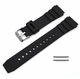 Steel & Silicone Replacement Watch Band Fits Casio AMW-320 AMW320R-1EV