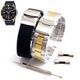Steel & Silicone Replacement Watch Band Fits Casio DURO MDV-106 MDV106G-1AV